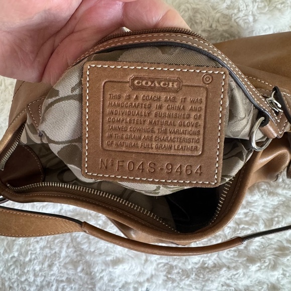 Vintage COACH Large Soho British Tan Leather Hobo 9464 GORGEOUS - Picture 6 of 8